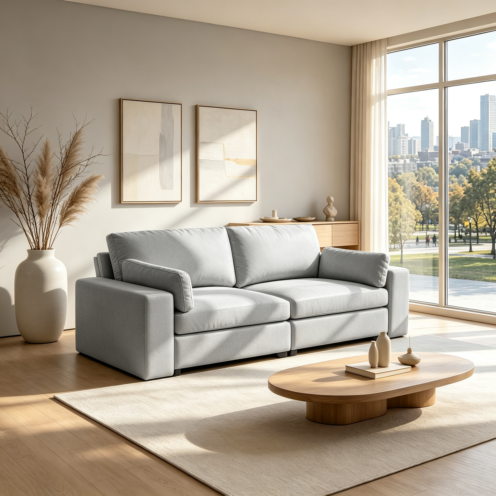 78" Oversized Faux Leather Loveseat Sofa, Deep Seat Couch with Wide Cushions, Scratch-Resistant Vegan Leather, Modern Living Room, Dark Gray