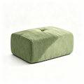 37" Oversized Modular Sofa Ottoman, Soft Chenille Fabric Couch with Deep Seat, High Back Design, No Assembly, Green